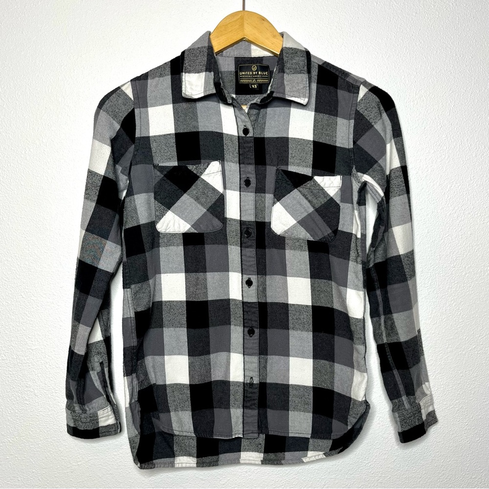 United By Blue BW Buffalo Check Flannel Button Down Shirt XS